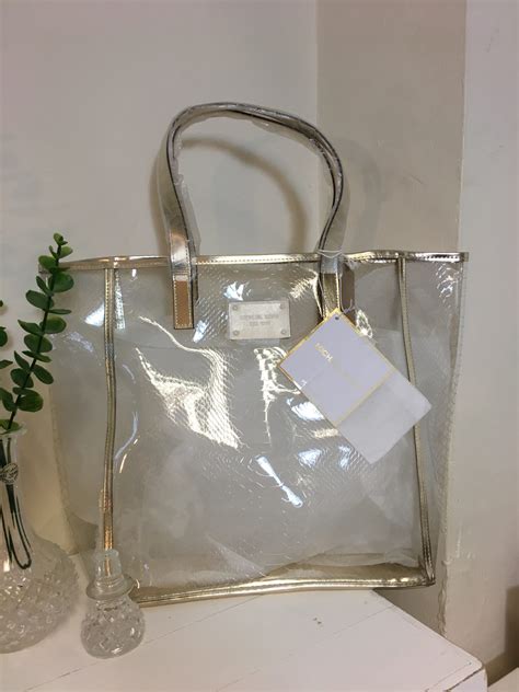 michael kors carry all tote bag|Michael Kors clear tote bags.